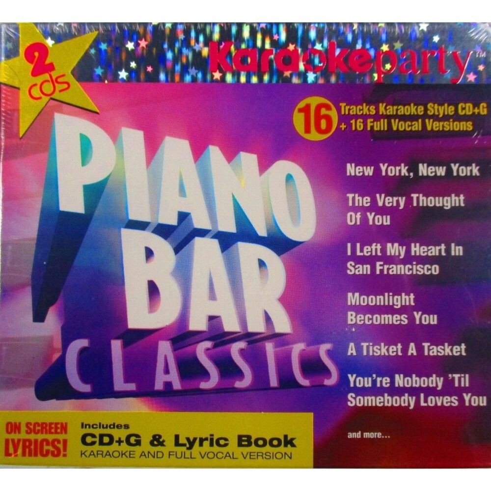 Karaoke Party Piano Bar Classics 2 CDs 16 Tracks